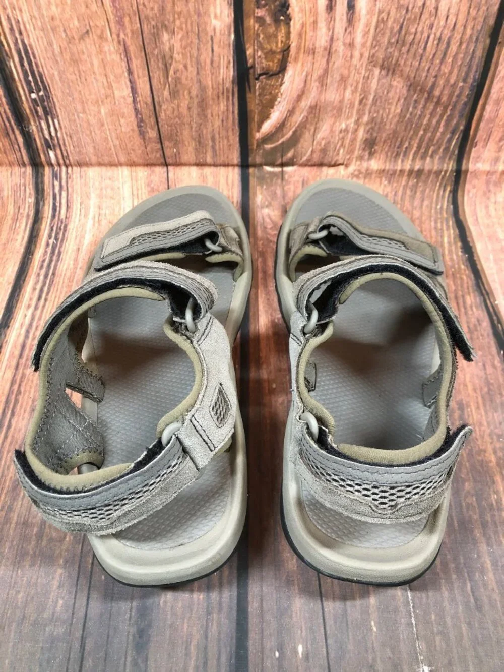 Teva Mens 10 / 43 Hudson Taupe Suede Sport Outdoor Hiking Sandals